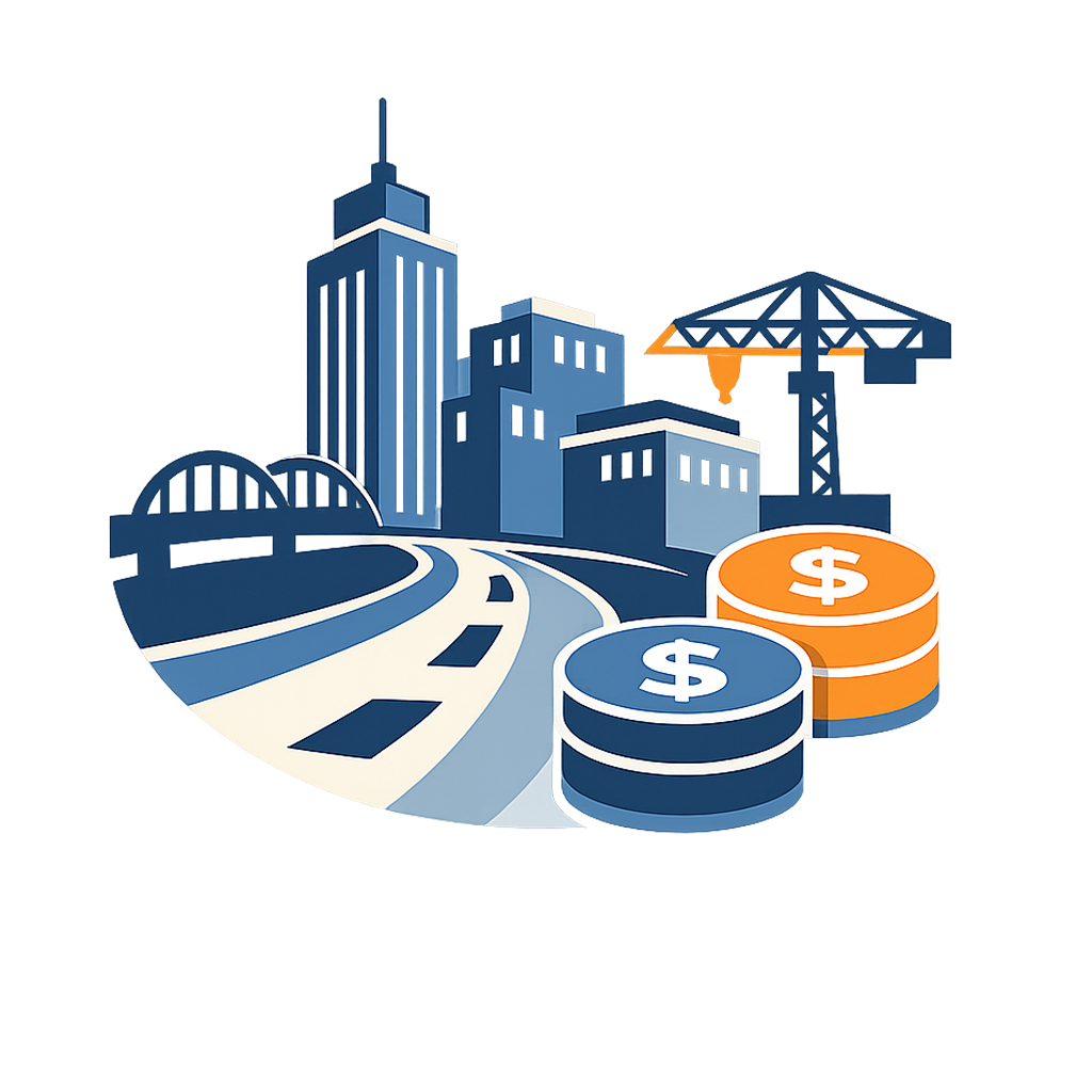 Infrastructure investment icon